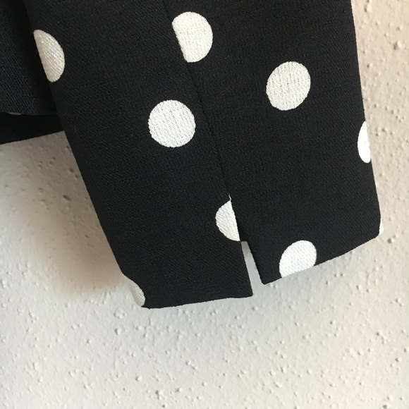 Kasper A.S.L. Petite Black White Polka Dot Blazer - Picture 5 of 5